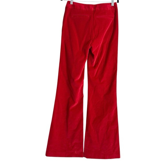 Smythe Velvet Wide Leg Trouser - Scarlet Red - Picture 8 of 11